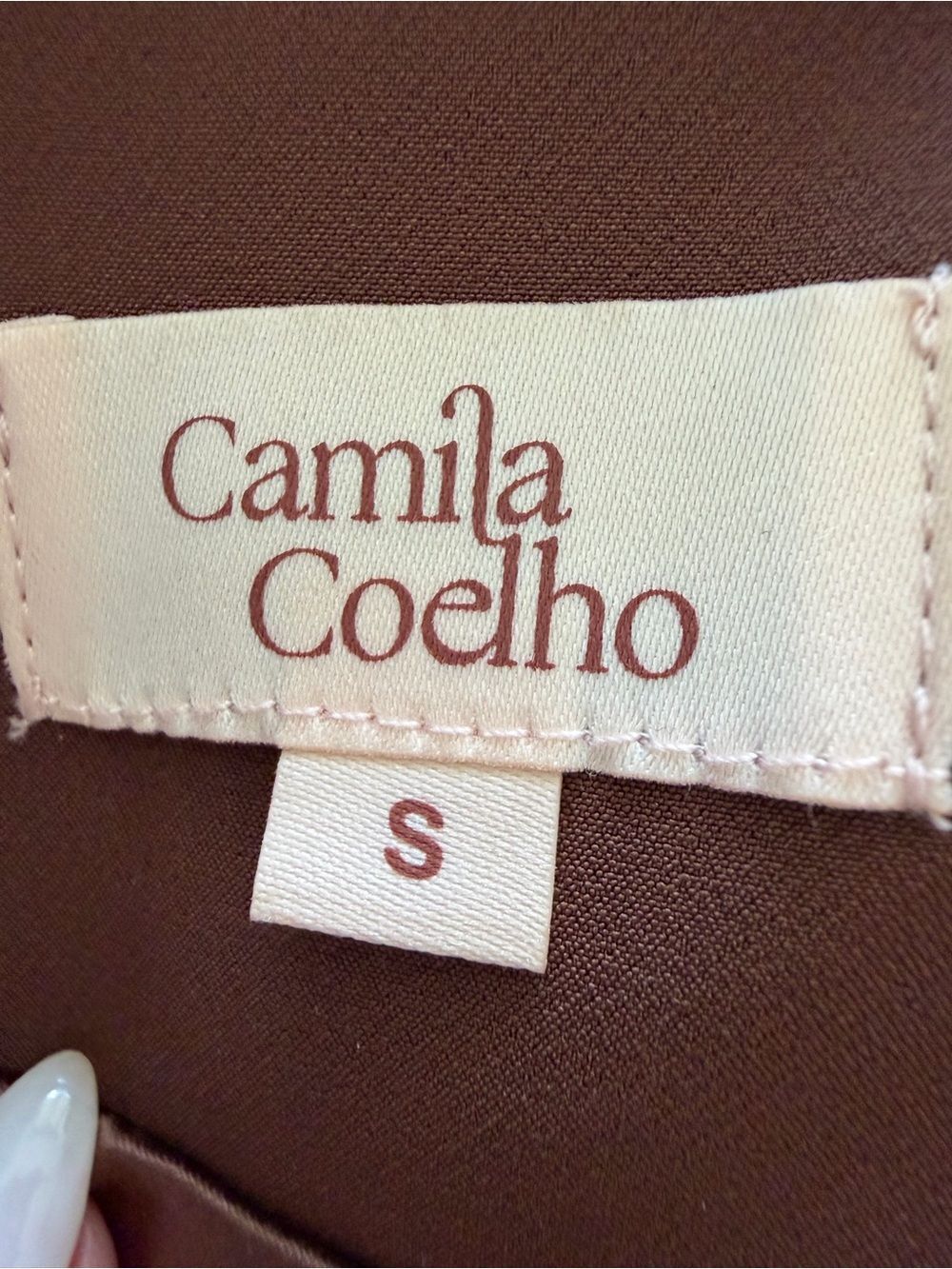 Camila Coelho Pink Label Brown Blazer and short set - Picture 7 of 17